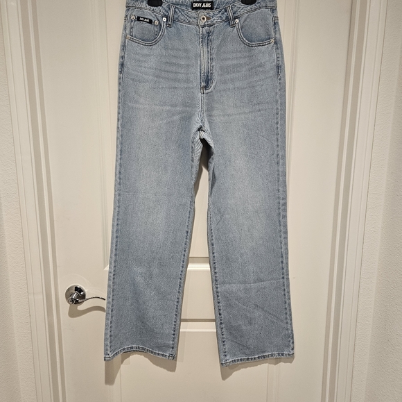 Dkny Denim - DKNY High-waisted Wide Leg Jeans Size 10 NWOT # 105....